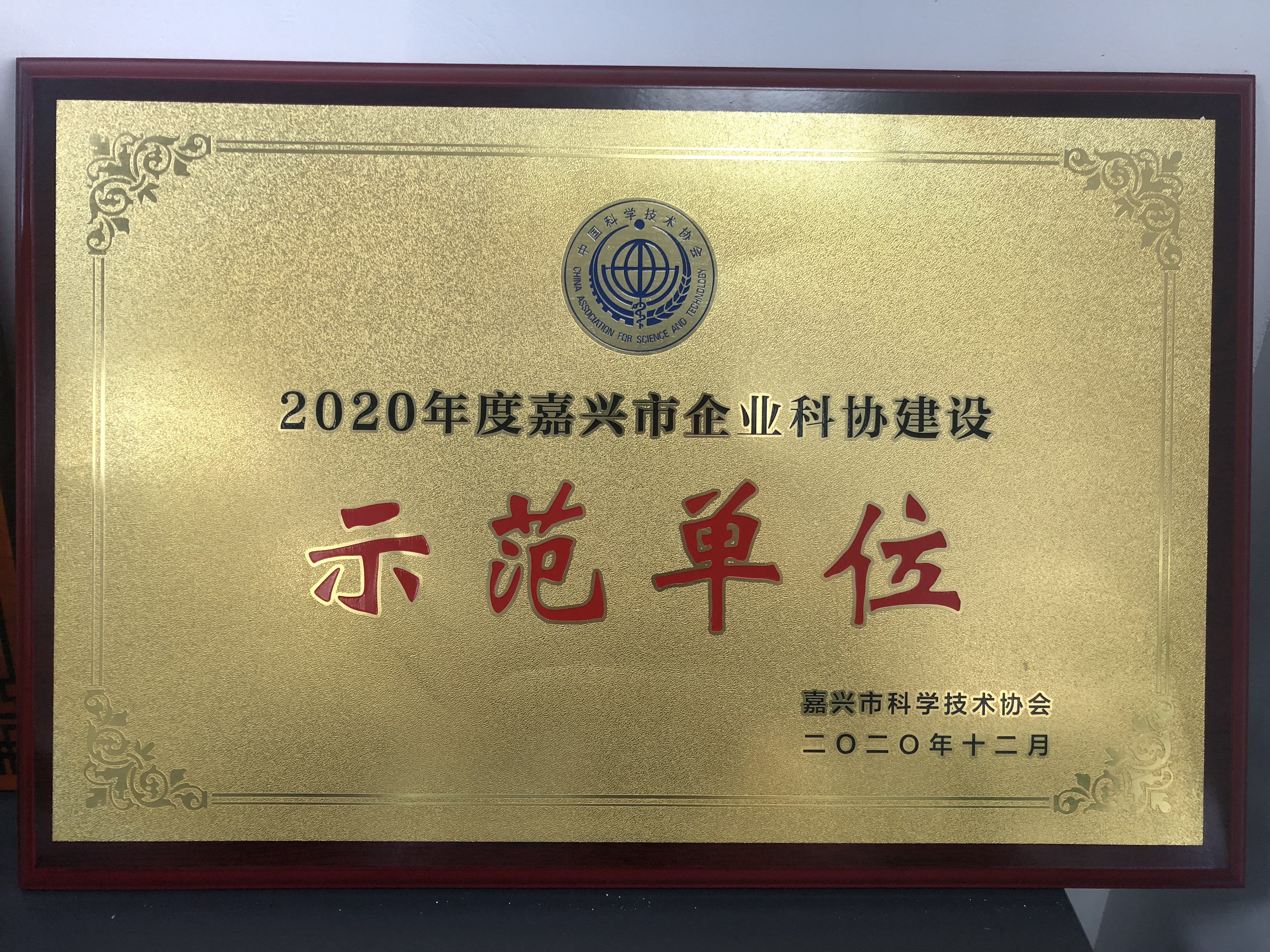 嘉興市企業(yè)科協(xié)建設“示范單位”